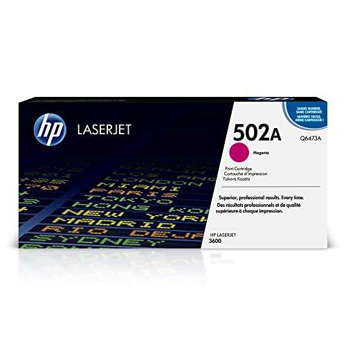 HP 502A Magenta Toner Cartridge | Works with HP Color LaserJet 3600 Series | Q6473A 1