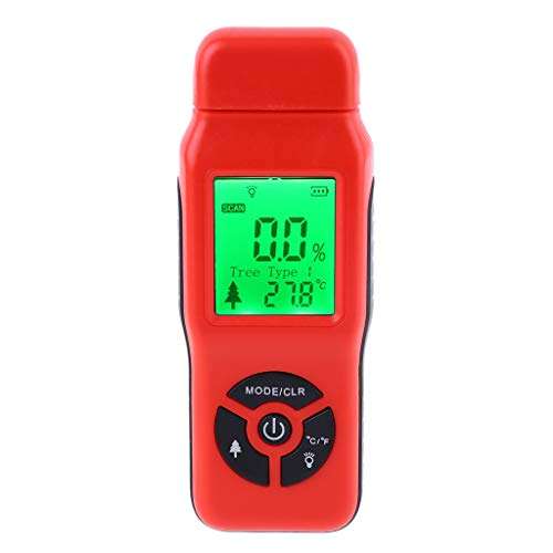 Pinhaijing Wood Moisture Meter Humidity Tester Timber Damp Bamboo Paper Detector 2%~70% 2