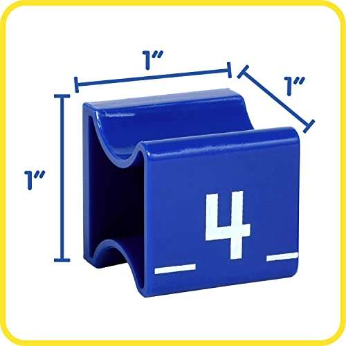 READY 2 LEARN Number and Sign Stamps - Small - Set of 15 - Rubber Math Stamps for Kids - Numbers 0-9 4