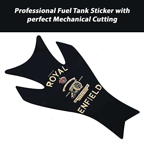 AllExtreme EXTP193 Customized Enfield Bullet Fuel/Gas Tank Pad Protector Decal Sticker (Black) 4