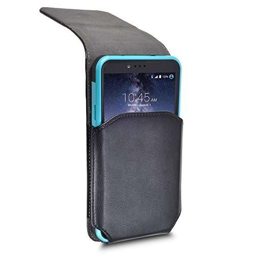 Galaxy Wireless Compatible with Apple iPhone 8 Plus Case, iPhone 7 Plus Vertical Leather Case Belt Clip Holster with Clip Cell Phone Carrying Pouch (Fits iPhone 8 7 Plus with a Thin Bumper Cover) 2