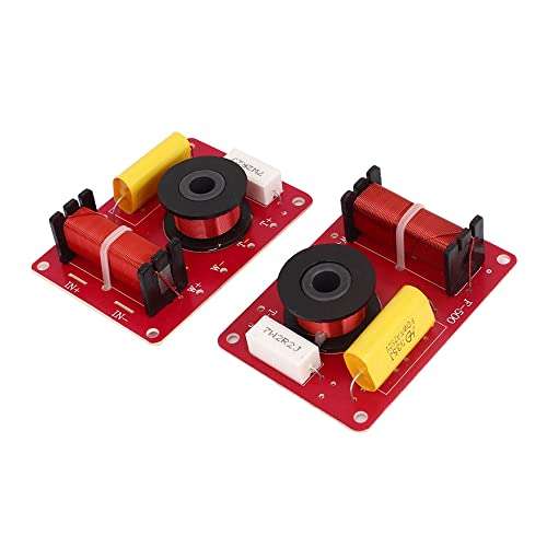 uxcell 2 Pcs 100W 2-Way Speaker System Audio Crossover Filters Frequency Distributor 1