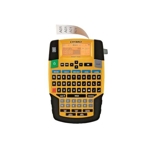 DYMO 1801611 Rhino 4200 Basic Industrial Handheld Label Maker, 1 Line, 4 3/50x8 23/50x2 6/25 (DYM1801611) 1