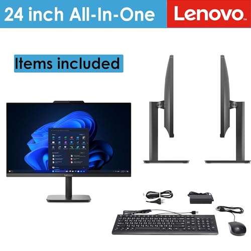 Lenovo ThinkCentre M72z All-in-One AIO Desktop Computer PC, 20-Inch LED Display, Windows 10, Core i3 3.3GHz CPU, 8GB DDR3 RAM, 500GB HDD, DVD, Dual-Band WiFi, Bluetooth 4.0, Keyboard, Mouse (Renewed) 4