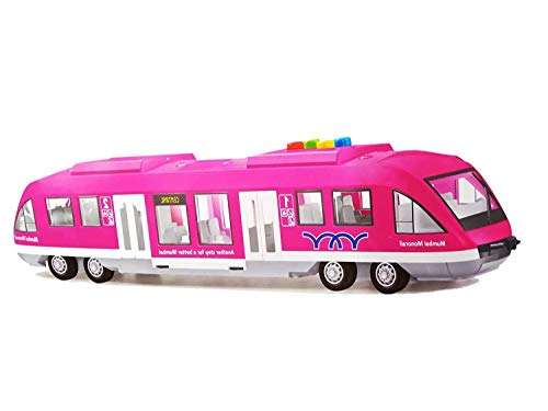 B For Best Mumbai Monorail Train Toy for Kids, Big Size Train Set for Kids with Light and Sound, Bump and Go Musical Toy Train (Pack of 1) (Rendom Color Sent) 1