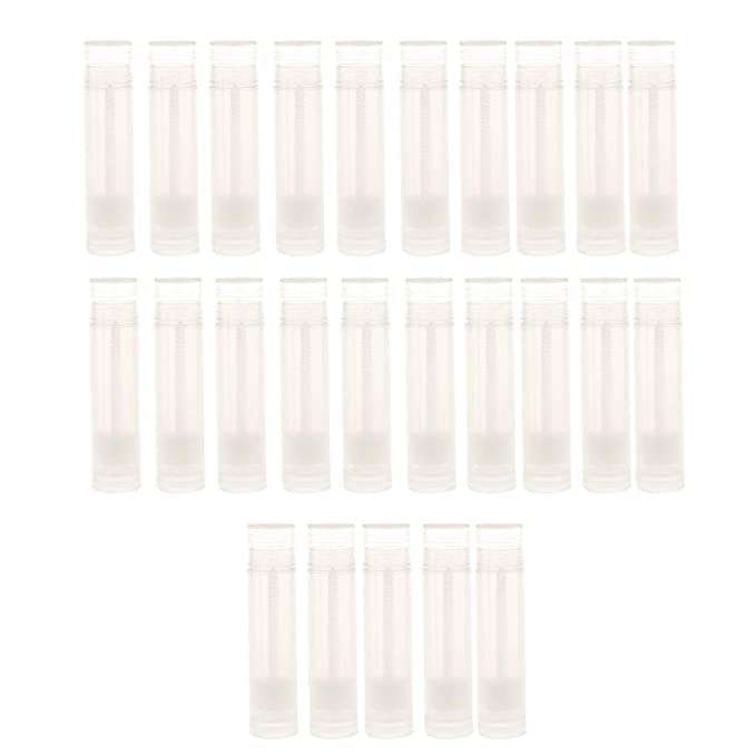 M.C. PIPWALA Pieces Clear Empty Plastic Lip Gloss Lip Balm Cream Tubes Lipstick Refillable Bottles Cosmetic Containers Set (Pack of 100) 1