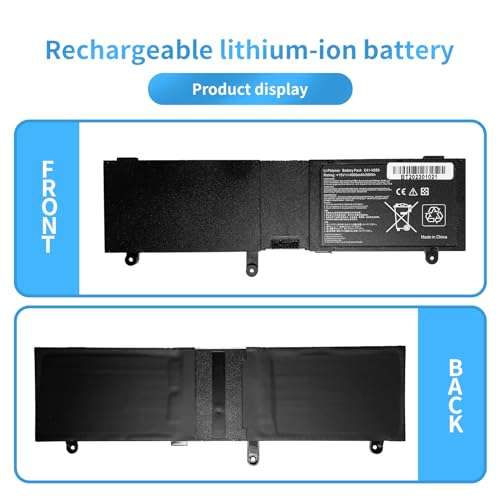 Hubei C41-N550 Laptop Battery Replacement for Asus N550 N550JA N550JV N550J N550X47JV N550X47JV-SL N550JK Q550L Q550LF G550 G550J G550JK ROG G550 ROG G550J ROG G550JK Series (15V 59Wh) 4