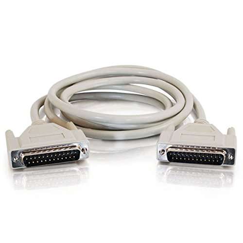 C2G 03039 DB25 M/M Serial RS232 Null Modem Cable, Beige (6 Feet, 1.82 Meters) 3