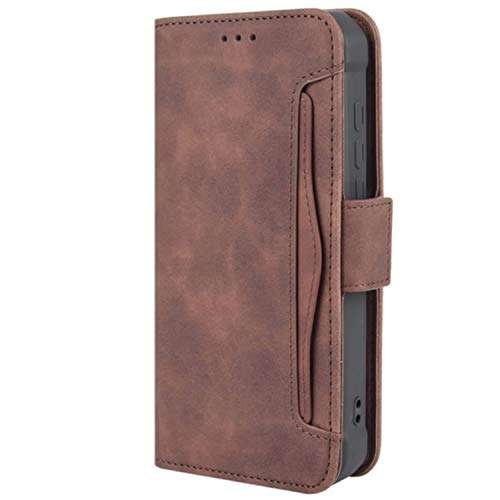 HualuBro Case for Oukitel WP5, Magnetic Full Body Protection Shockproof Flip Leather Wallet Case Cover with Card Slot Holder for Oukitel WP5 2020 Phone Case (Brown) 5