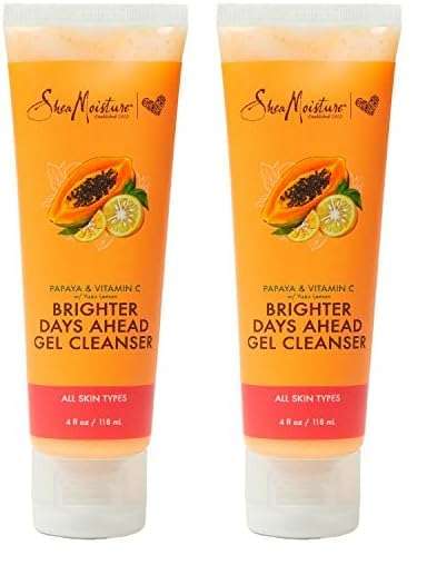 SheaMoisture Gel Cleanser For Dull, Uneven Skin Tone Papaya and Vitamin C Face Cleanser For Uneven Skin Tone 4 oz (Pack of 2) 1