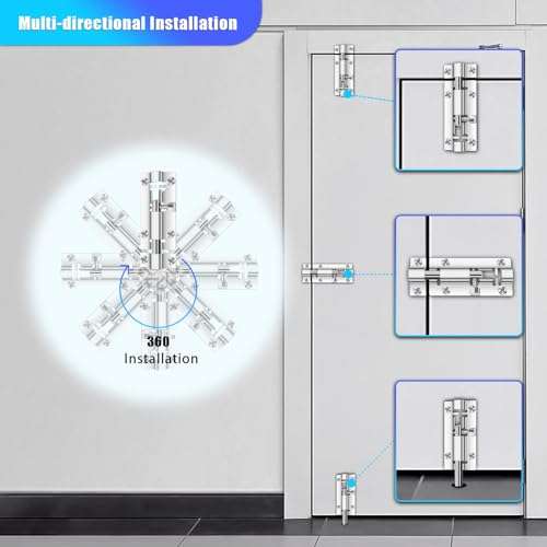 INBOF 2 Pack Slide Lock, 3 Inch Barrel Bolt Latch, Premium Door Bolt Lock, Stainless Steel Slide Bolt Latch, Thickened Slide Latch Lock with 12 Screws, Slide Locks for Inside Door 6