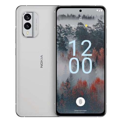 Nokia X30 5G Dual-Sim 256GB ROM + 8GB RAM (GSM only | No CDMA) Factory Unlocked 5G Smartphone (Ice White) - International Version 1