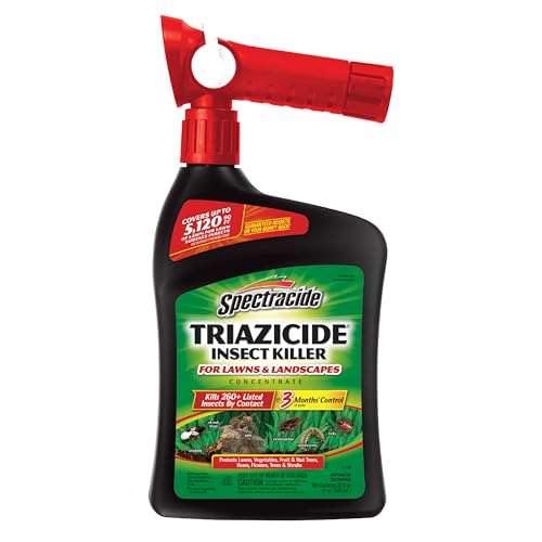 Spectracide Triazicide Insect Killer For Lawns & Landscapes Concentrate (Ready-To-Spray), Protects Lawns, Vegetables, Fruit & Nut Trees, Roses, Flowers & Shrubs, 32 fl Ounce 1