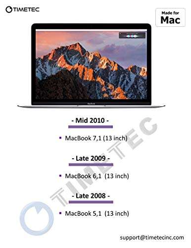 Timetec 8GB KIT(2x4GB) Compatible for Apple DDR3 1067MHz / 1066MHz PC3-8500 CL7 for Mac Book, Mac Book Pro, iMac, Mac mini (Late 2008, Early/Mid/Late 2009, Mid 2010) SODIMM Memory MAC RAM Upgrade 3