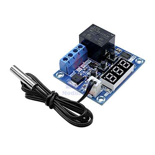 WX-101W Thermostat Temperature Control Switch Board Digital Controller Waterproof Sensor -40-120C Module DC 12v 1 Channel Relay 5