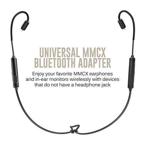 MEE audio BTN 2-Pin Bluetooth Wireless Adapter Cable with Qualcomm aptX for Massdrop and Other 2-pin in-Ear Monitors 2