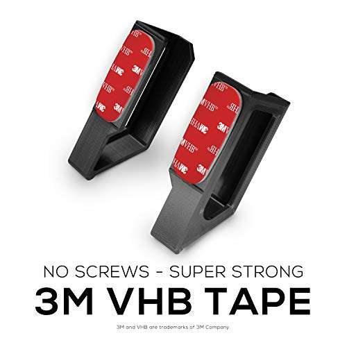 BRAINWAVZ Screwless 1.5" Wide Cable Box Mount, Modem, Router, Mesh, Streaming Media Devices & More Wall Mount | Wall Mount Any Device Upto 1.5" Wide & 4lb in Weight, Strong VHB Adhesive, No Tools 6