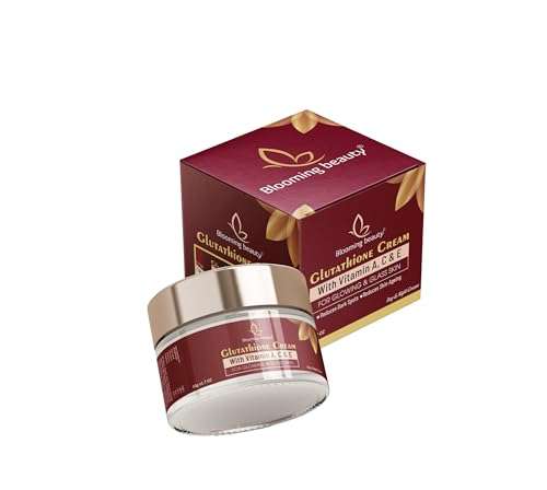 Blooming beauty Day Night Daily use Glutathione Face Cream For Skin Whitening & Glowing face cream day night skin whitening dark spots fairness brightness anti-acne pimple dark circle 50g (Pack Of 1) 1