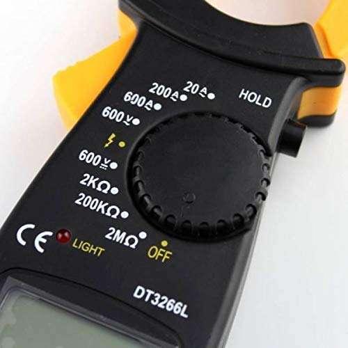 Drake Digital Clamp Multimeter AC DC Voltmeter Ammeter Ohmmeter Volt Tester LCD Meter,with overload protection function 6