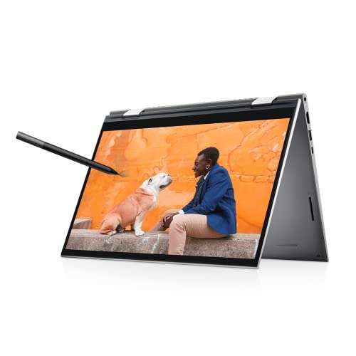Dell New Inspiron 5410 2In1 Laptop Intel I5-1155G7, 8Gb, 512Gb Ssd, Windows 11 + Ms Office'21, 14 Inches (35.56 Cms) Touch Fhd 60Hz, Silver Color, Fpr + Backlit Kb & Active Pen (D560627Win9S), 1.5Kgs 1