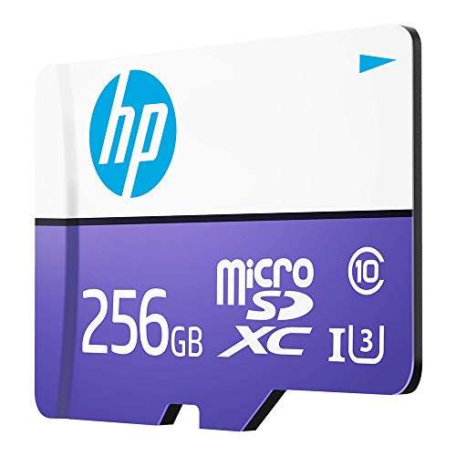 HP Micro SD Card 256GB with Adapter U3 (Purple) (Write Speed 60MB/s & Read Speed 100 MB/s Records 4K UHD and Fill HD Video) 3