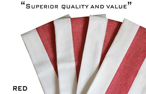 Amazon brand - Umi Herringbone Kitchen Dish Towels(16"x26",4-Pack, Red) 3