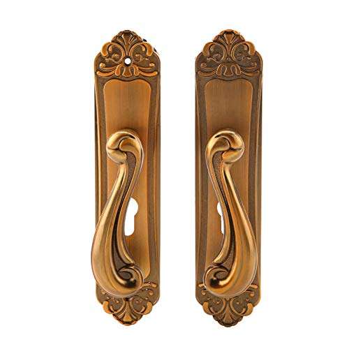 Multi-Layer Porcess Retro Style Room Door Handle Zinc Alloy Room Door Lock Handle Scratch Resistance for Wardrobe 1