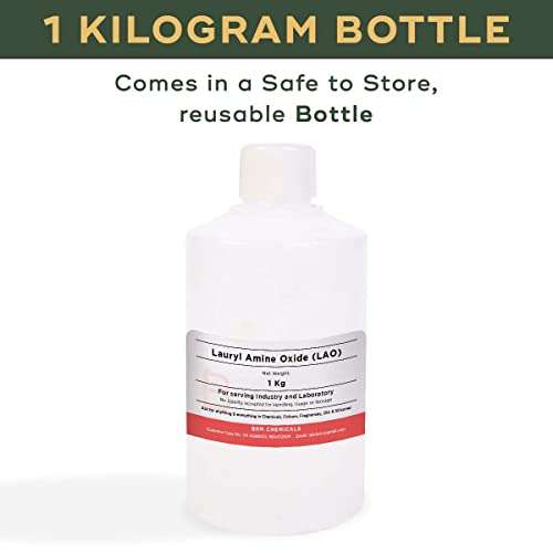 BRM Chemicals Lauryl Amine Oxide LAO - 1 KG For Soap Making, Shampoo, Cosmetics, Serum Making, Beauty Formulations, Moisturizer, Lotion Making & DIY Personal Care For Face, Hair, Skin & Body 2