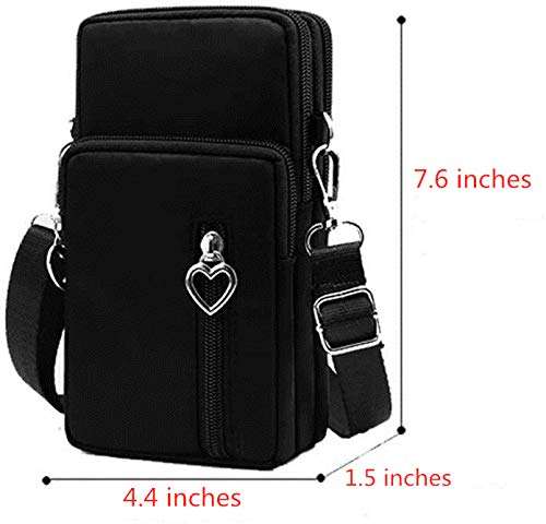 Cellphone Purse Wallet Cross Over Body Bag Shoulder Pouch Wristlet Armband for Samsung Galaxy S24 Ultra S23 S21 S20 FE A03 A33 A04 A14 A54 iPhone 15 14 13 12 11 Pro Max XR Google Pixel 7 6 Pro (Blue) 6