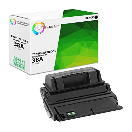 TCT 38A Toner Cartridge - Premium Compatible Replacement for HP 38A Q1338A Black Works with HP Laserjet 4200 4200N 4200TN 4200DTN 4200DTNS 4200DTNSL Printers (10,000 Pages) 1