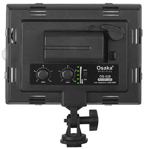 Osaka LED Video Light OS 576 Slim with 8000 mAH F750 Battery & Ultra Fast Charger for all DSLR and Video Cameras and YouTube Video shooting 3