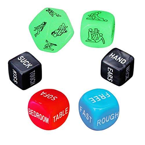 Funny Romantic Sport Dice Couple Dice Party Dice, Gift for Valentine's Day，Hen Party, Honeymoon, bacherette Party,Bridal Shower, Groom Roast, Wedding, Anniversary, Marriage 4