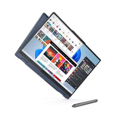 Lenovo 2024 Laptop | IdeaPad 5 2-in-1 | 16" 1920 x 1200 Touch IPS | AMD-6 Core Ryzen 5 8645HS | AMD Radeon 760M |16GB LPDDR5 | 512GB SSD | Windows 10 Home | Wi-Fi 6 - Backlit KB - FHD Camera - Blue 6