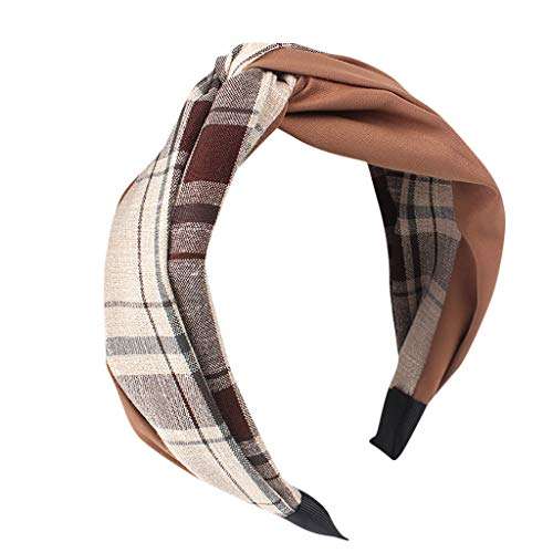 Wide Striped Headbands For Women Hair Head Hoop Women?s Hair Accessories Bow Cross Cloth Wrapped Head Wrap by HNTDG 1