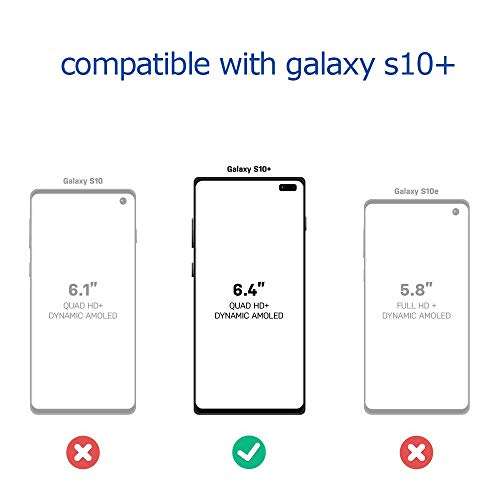 JuBeCo S10+ Case,Galaxy S10+ Wood Case, Wood Slim Case+TPU Bumper for Samsung Galaxy S10+ (6.4inch) - Sea Turtle 6