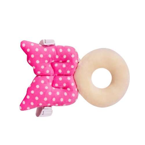 Futaba Drop Resistance Head Protection O-Shaped Baby Pillow - Pink 5