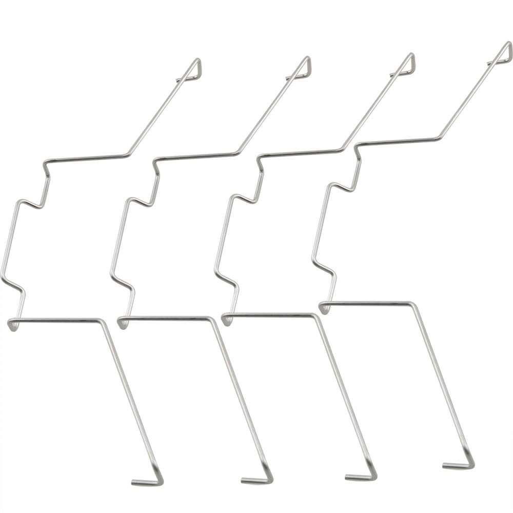 HSCGIN 6PCS Steel Wire Computer Motherboard CPU Cooler Silver Fan Retainer Clip Hook Style with 12cm Wire Fastening Computer Cooling Accessories 1