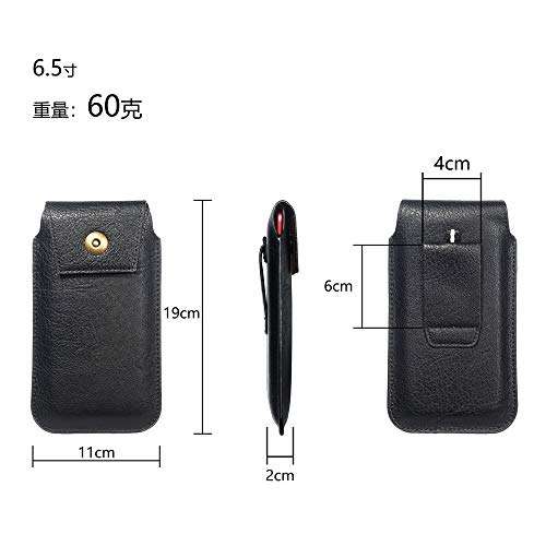 PU Leather Belt Holster Case Eyeglasses Cell Phone Pouch Holder with Belt Loop Carabiner Clip for Galaxy S21+/ S21 Ultra/ S20+/ S20 Ultra/Note 20 Ultra/ A32 A12 A13/ TCL 30 XL/ 30 SE/LG Wing 5G/ K51 5
