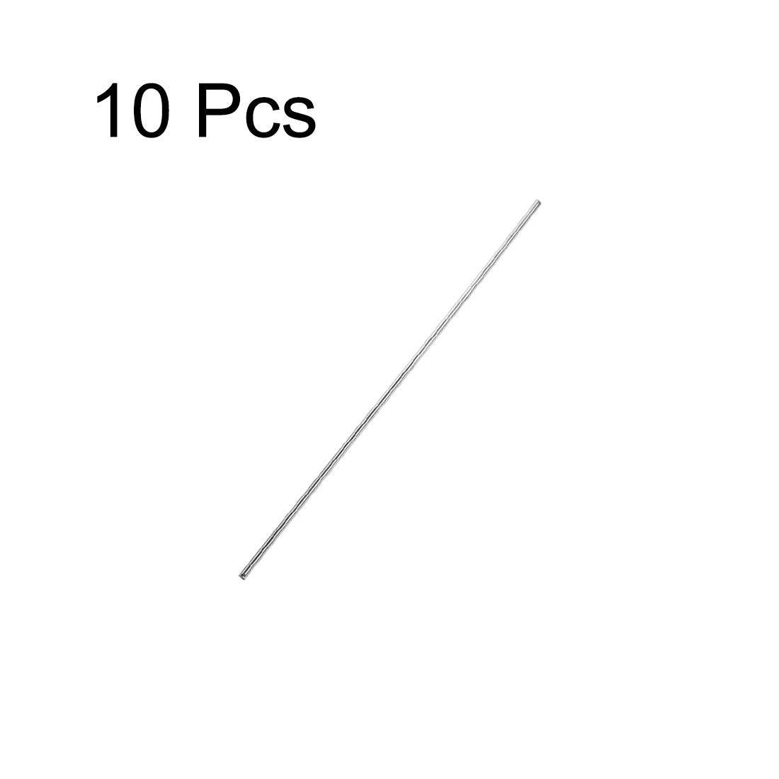 uxcell 1.5mm x 100mm 304 Stainless Steel Solid Round Rod for DIY Craft - 10pcs 4