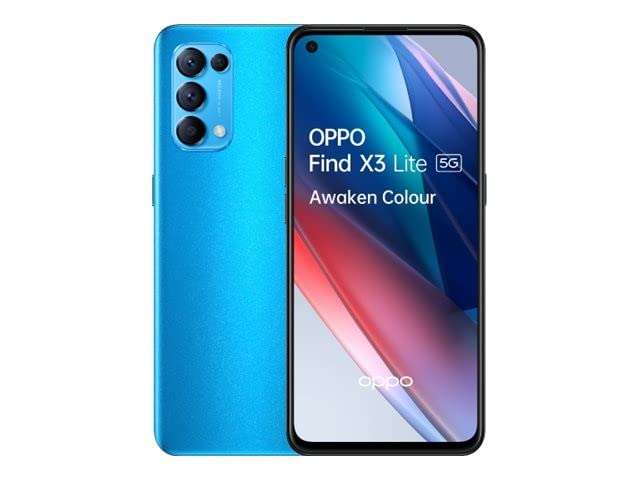 Oppo Find X3 Lite CPH2145 128GB 8GB RAM Factory Unlocked (GSM Only | No CDMA - not Compatible with Verizon/Sprint) Global - Blue 2