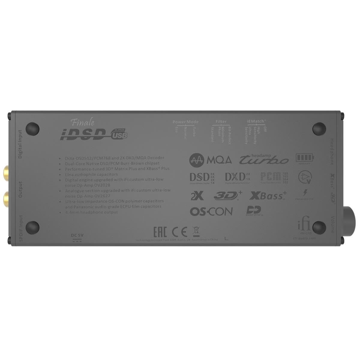 iFi AUDIO micro iDSD Signature Finale Portable Headphone Amp and DAC, MIDI Switcher & Distribution Hub, Portable DAC 4