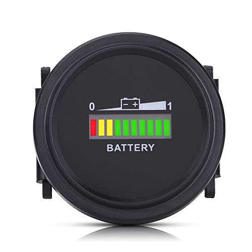 Golfs Cart Battery Indicator 12V/24V/36V/48V/72V LED Digital DC Electricity Indicator Meter DC Battery Gauge Fit for Golfs Cart 1