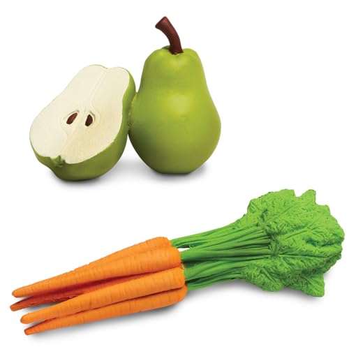 Safari Ltd. Fruits & Vegetables TOOB - 8 Mini Figurines Including Pears, Oranges, Apples, Artichokes, Carrots, Bananas, Broccoli, and Corn - Educational Toy Figures for Boys, Girls & Kids Ages 3+ 6