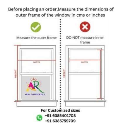 ARKA Fiberglass Pre-Stitched Mosquito Net for Windows | Airson Fiber Mesh with Adhesive Hook Tape ISHI, Width 2.5 cm (Color-Ivory, 150×150 cm) 4