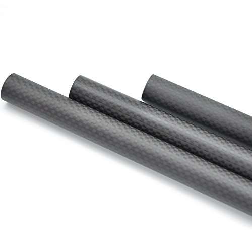 Abester 1pc Carbon Fiber Wing Tube ID 22mm x OD 24mm x 500mm 3K Matt Surface Pipe 1