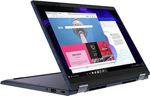 Lenovo Yoga 6 13.3" Touchscreen FHD IPS 2-in-1 Laptop (AMD Ryzen 7 5700U 8-Core 1.80GHz, 16GB RAM, 1TB m.2 SATA SSD, AMD Radeon, Backlit KYB, FP, WiFi 6, BT 5.2, HD Webcam, Win 10 Pro) w/Hub 4