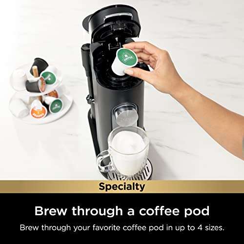 Ninja | Coffee Maker | Single Serve |Brew with Coffee Pods & Grounds| Compatible with K-Cup Coffee Pods | 4 Brew Styles, up to 24oz Cup Sizes & 56oz Removable Reservoir | Black | PB051 2