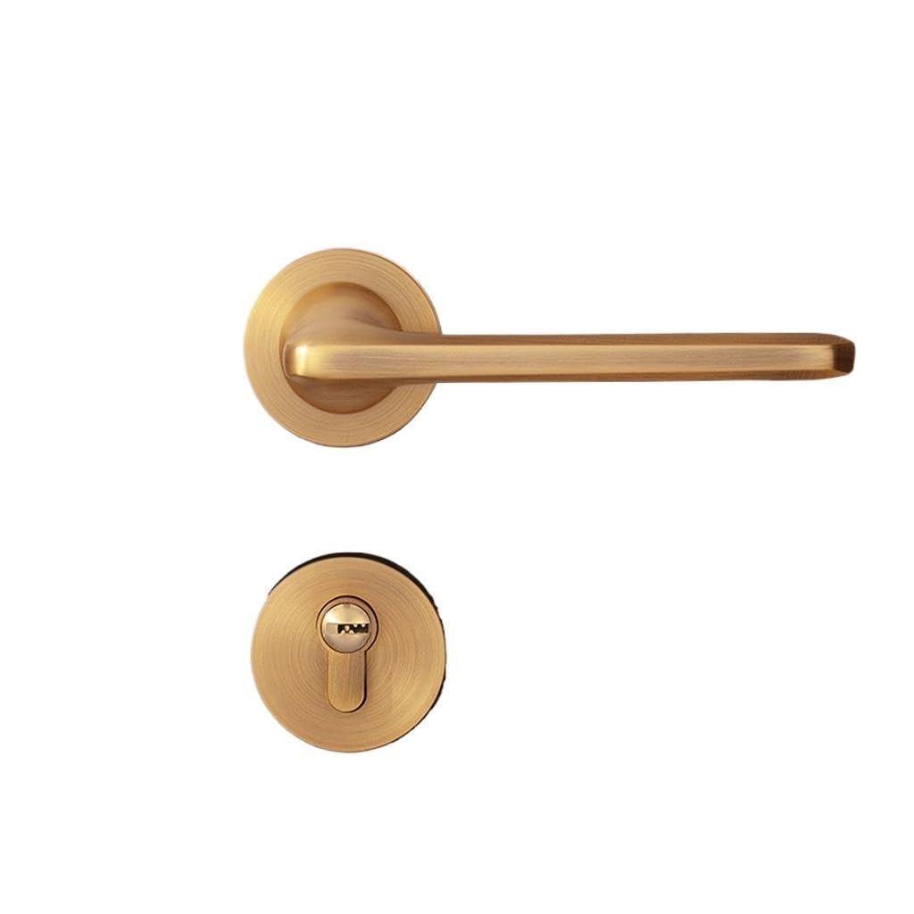 PGNEX Golden Magnetic Mute Interior Split Door Lock Solid Wood Door Kitchen Bathroom Handle 1