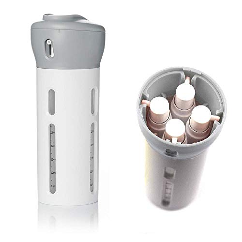 Mangukiya tac fab Travel Bottles Travel Liquid Lotion Container Dispenser 4-in-1 Portable Leak-Proof Rotatable Bottles for Shampoo Cosmetics Lotion Liquid Containers for Shampoo,Lotions,Skincare Etc.