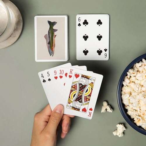 Lantern Press Trout, Double Exposure (52 Playing Cards, Poker Size Card Deck with Jokers) 2